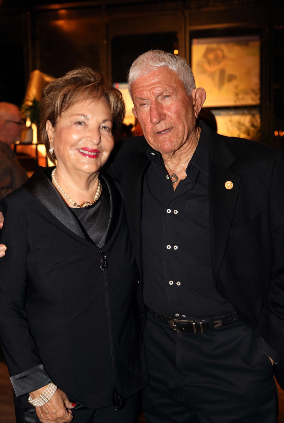 שמואל בן דרור ורעיה שטראוס (צילום: סיון פרג')