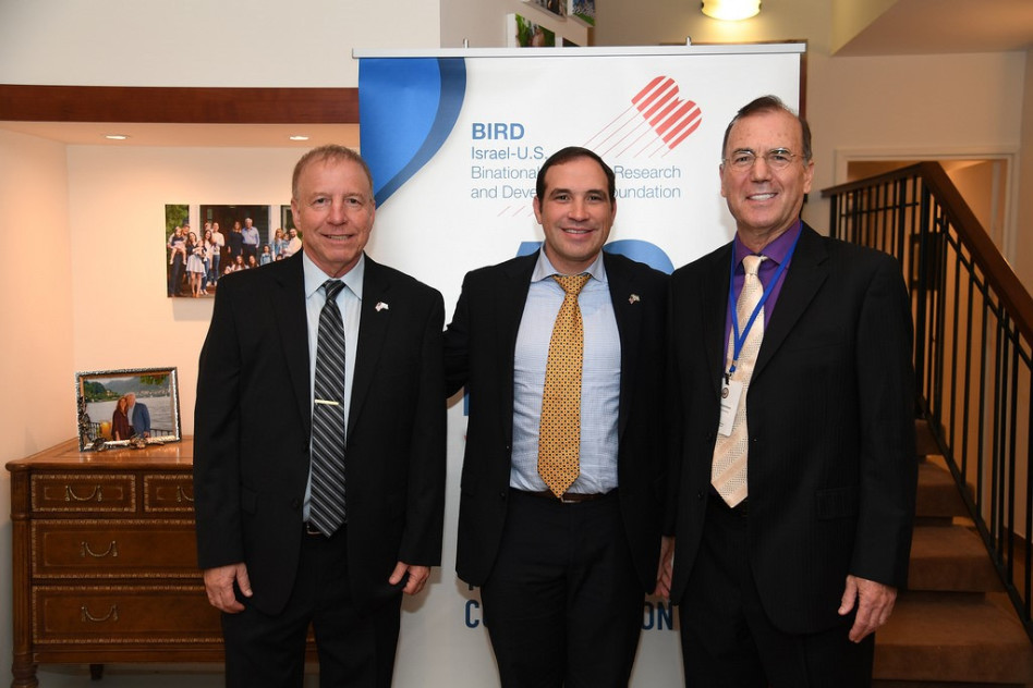 איתן יודילביץ, אריה לייטסטון ועמי אפלבאום (צילום: דוד אזגורי, שגרירות ארה"ב ת"א)