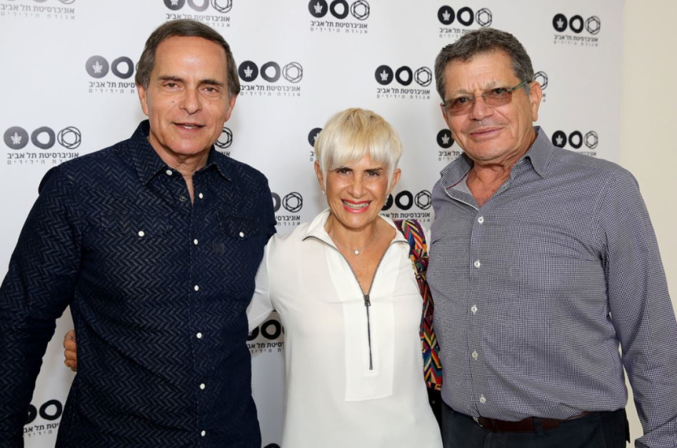 מנחם ורותי אורן ואמנון דיק (צילום: איציק בירן)