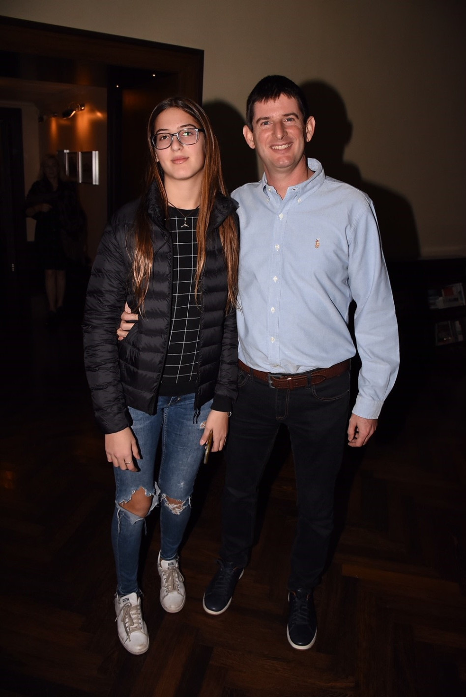 רון וקסלר ובתו מיכל (צילום: אביב חופי)