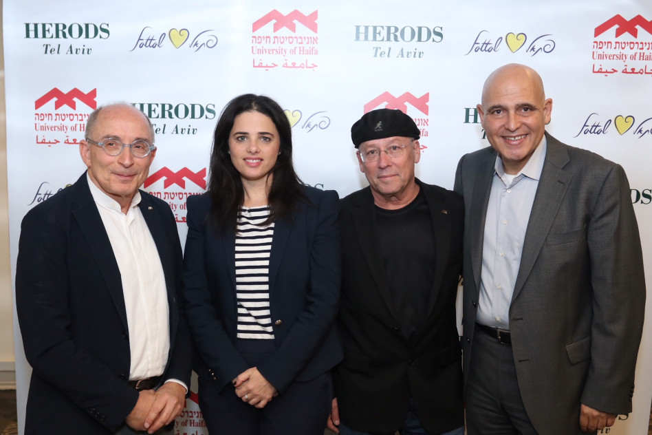 דוד פתאל, מולי אדן, איילת שקד, ורון רובין (צילום: יניב קופל)