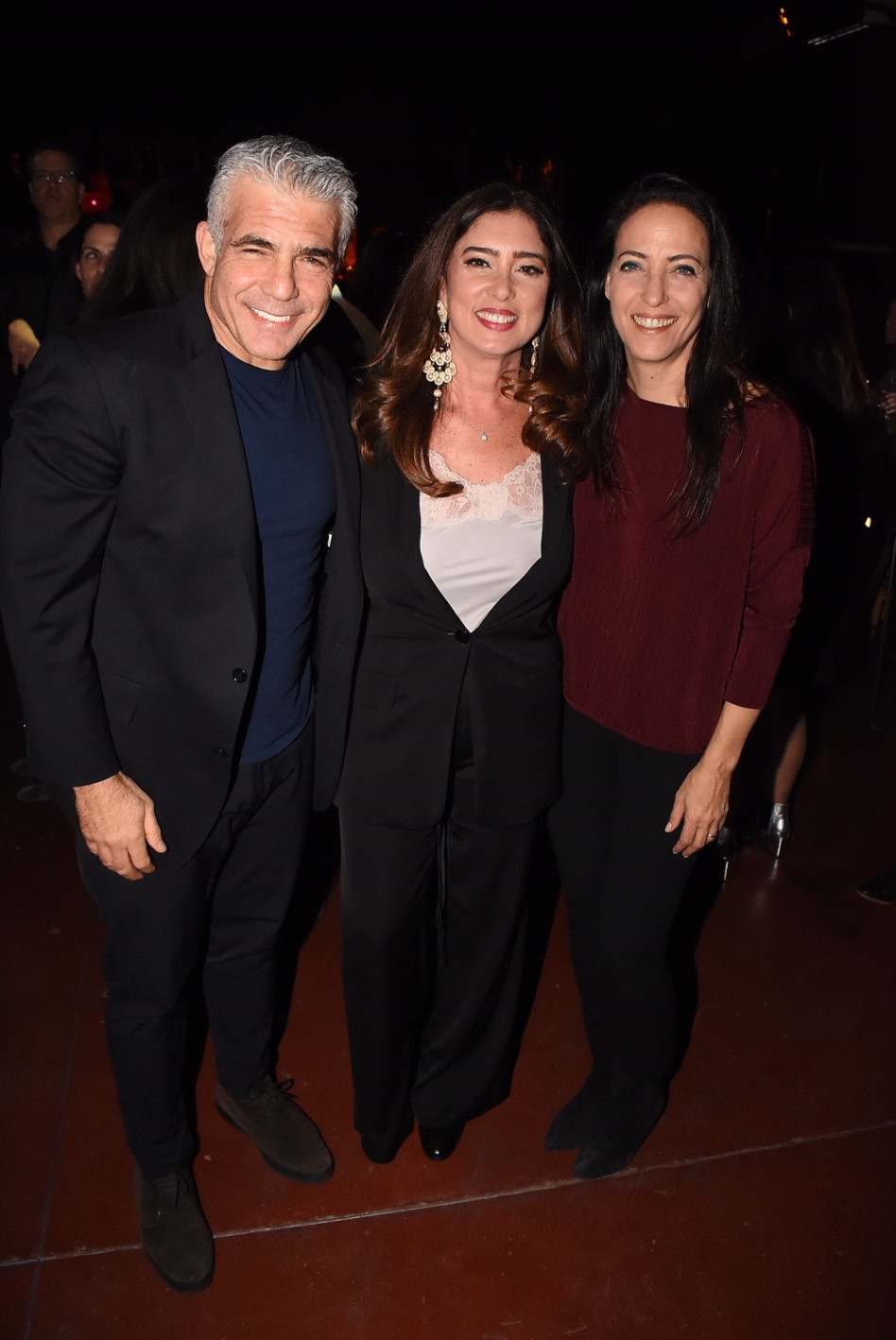 ליהיא לפיד, דרורית ניצני ויאיר לפיד (צילום: אביב חופי)