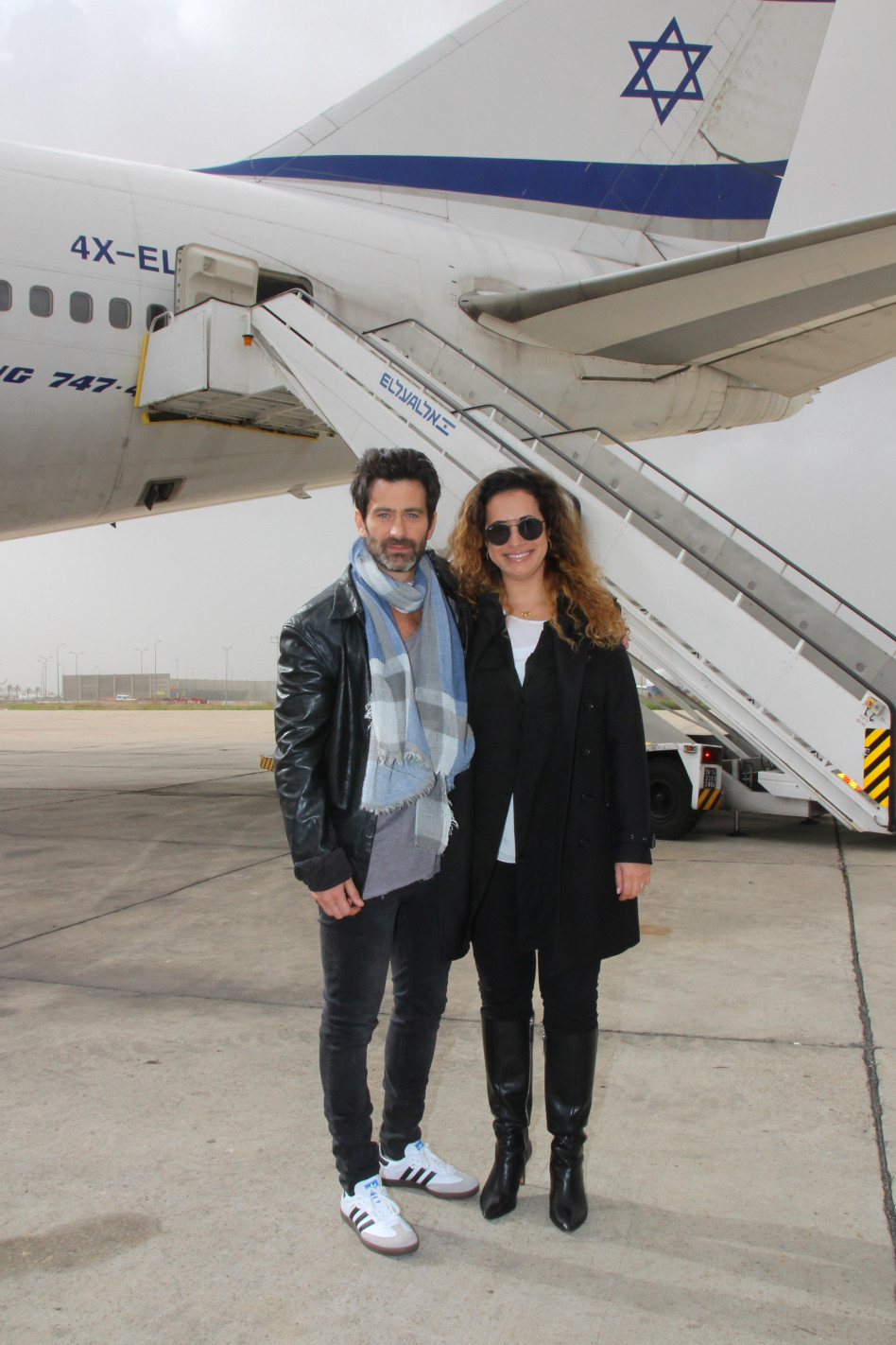 טל גרנות גולדשטיין ויהודה לוי (צילום: אור גפן)