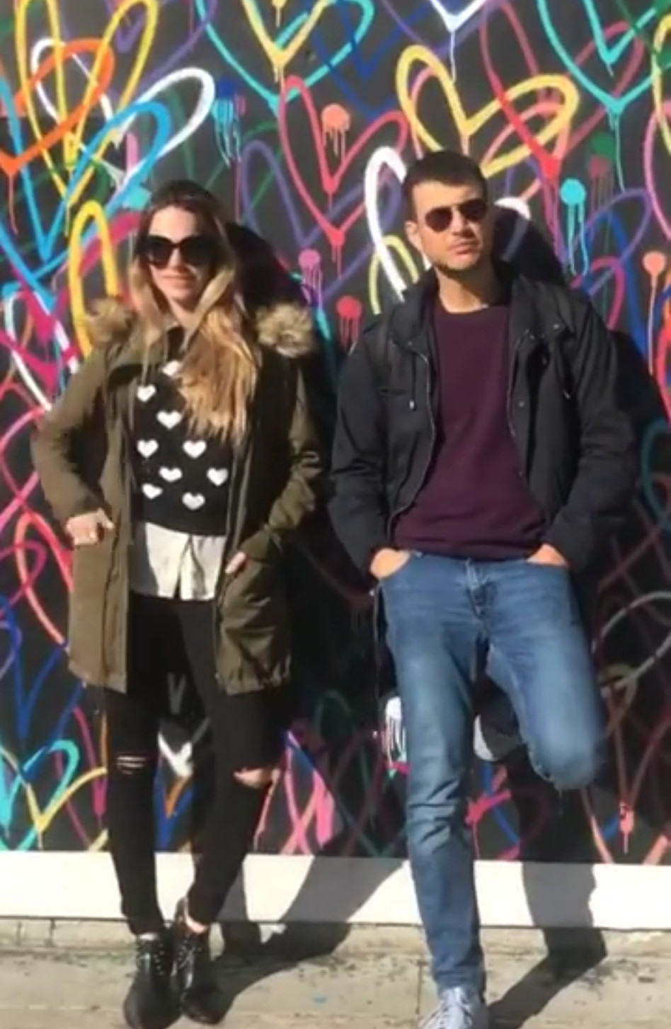 בלתי נפרדים. אסי עזר ורותם סלע (צילום: אינסטגרם)