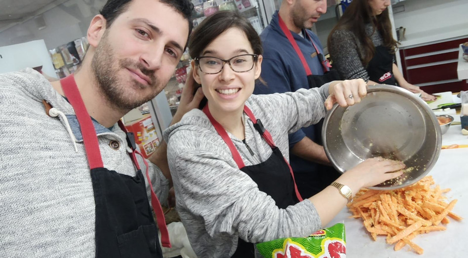 מתוקים. תומר אביטל ויעל פולקמן (צילום פרטי(