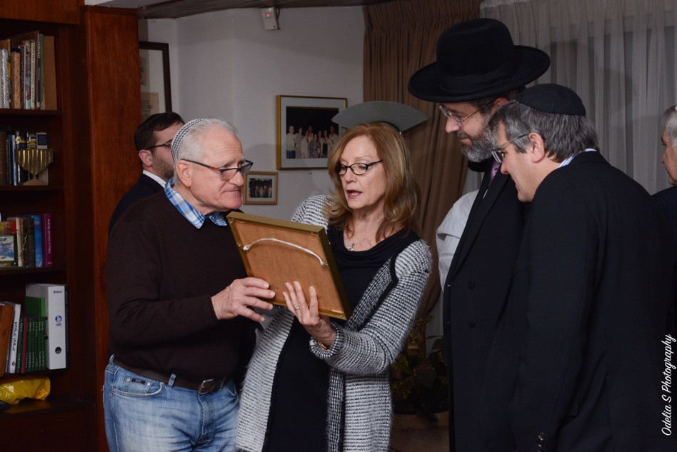 אלי זוגלובק, ישראל לאו יעל ועמי זוגלובק (צילום: אודליה ש.)