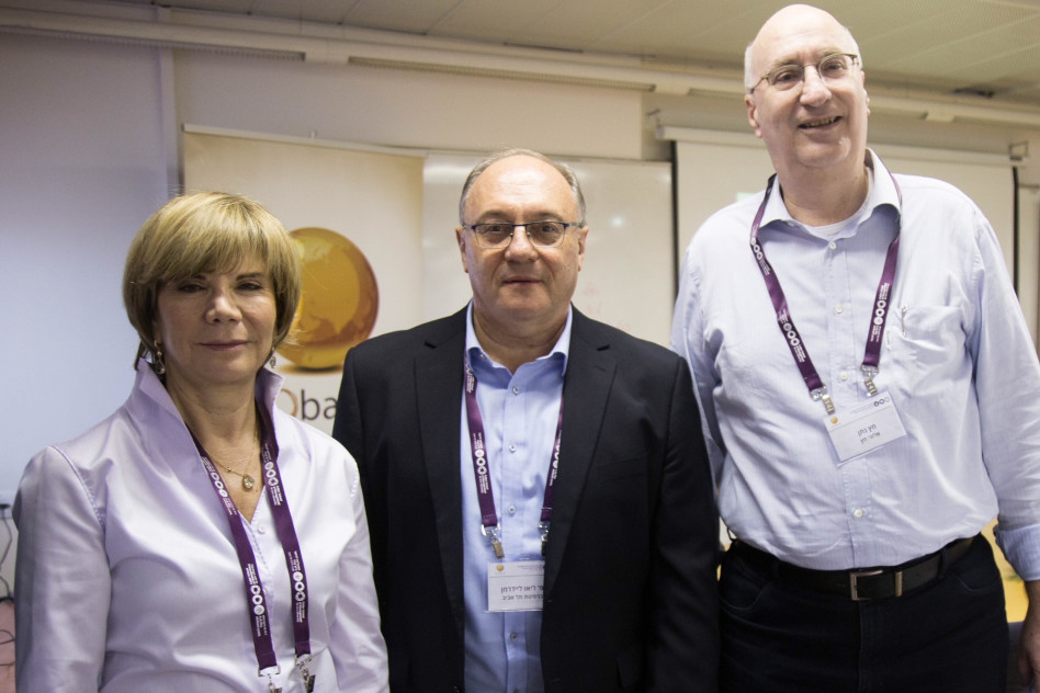 נתן חץ ליאו ליידרמן ואורלי יחזקאל (צילום: עומר לוי)