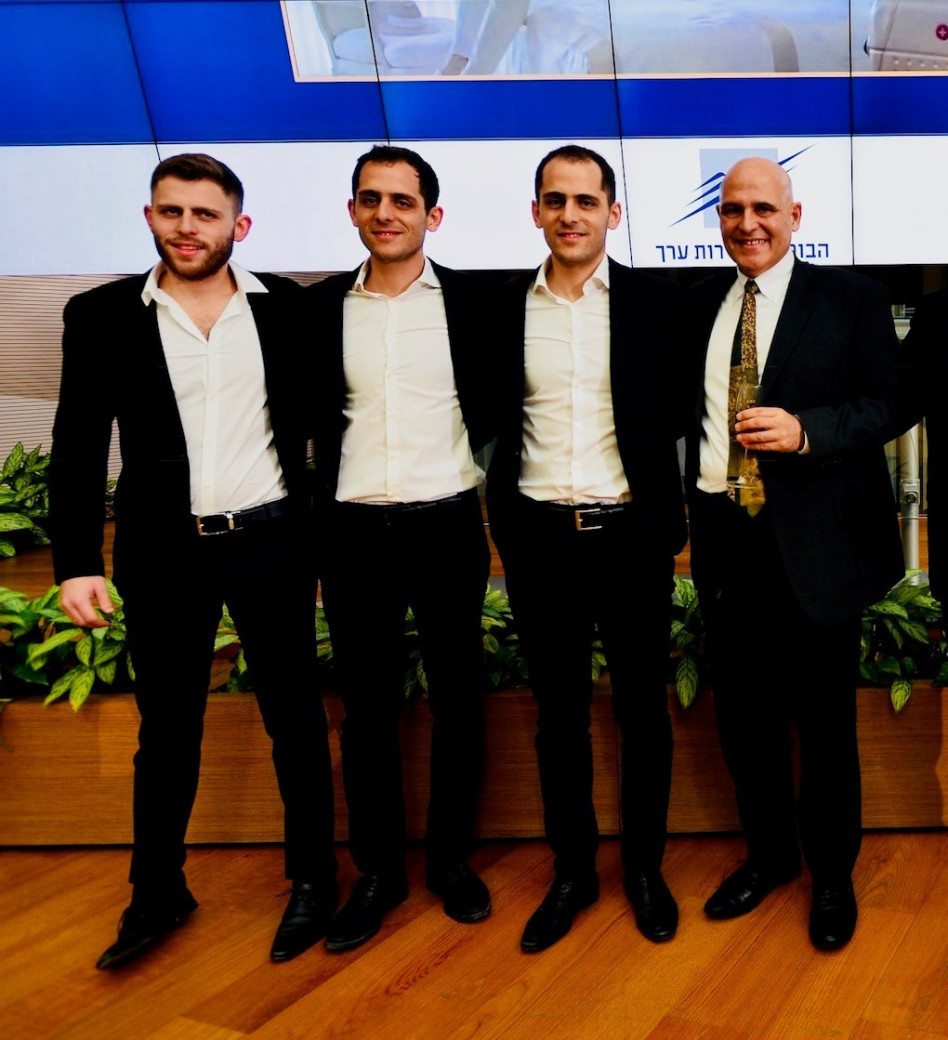 דוד, אסף, נדב ויובל פתאל (צילום: עומר מסינגר)