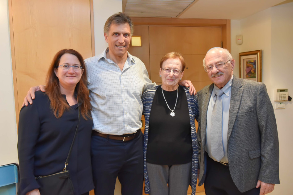 ידין ושושנה קאופמן, סטפני עזריאלי ודוד בלומברג (צילום: חגי יחזקאל)