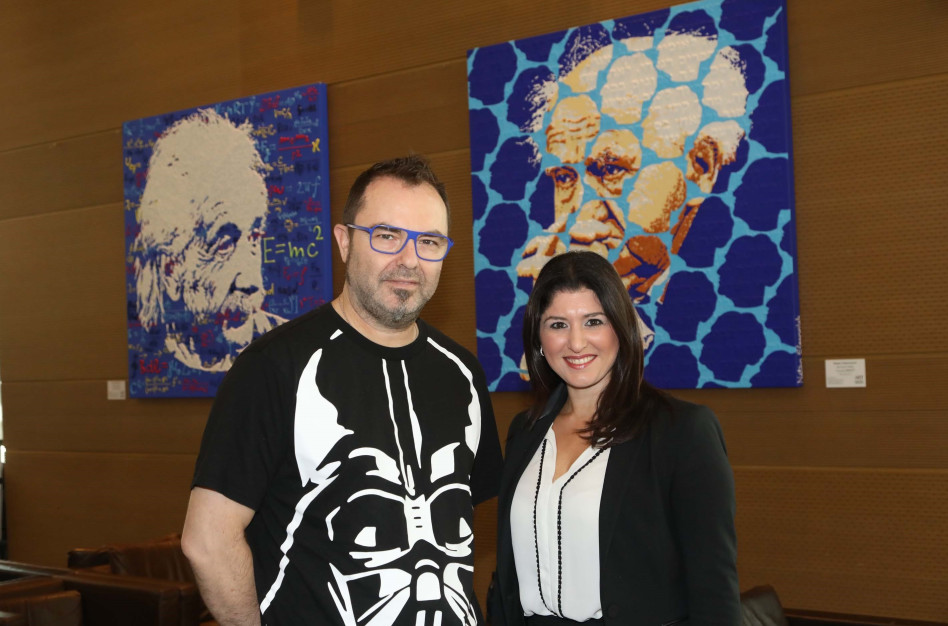 מירה פיזיצקי ונתן אלקנוביץ' (צילום: סיון פרג')