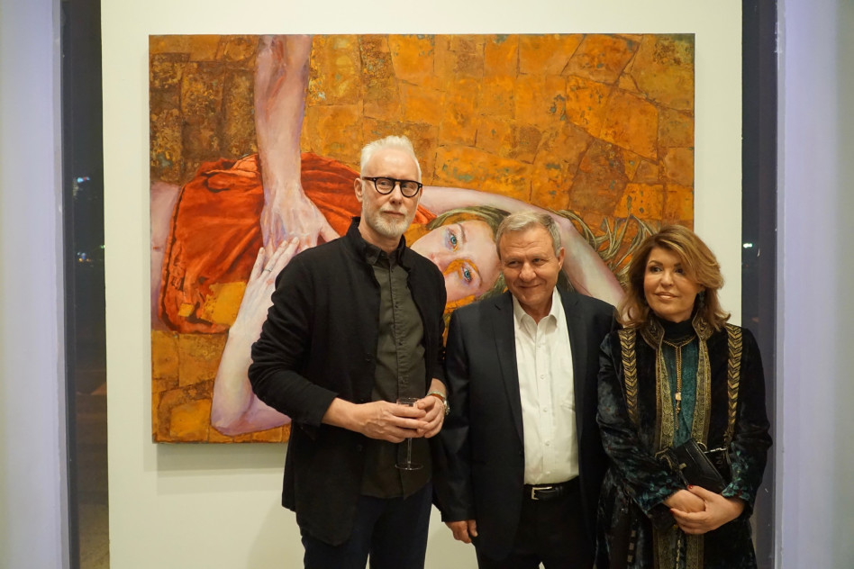  רותי ומאיר שטרית ופיט ואן דן בוג (צילום:אביב גרין)