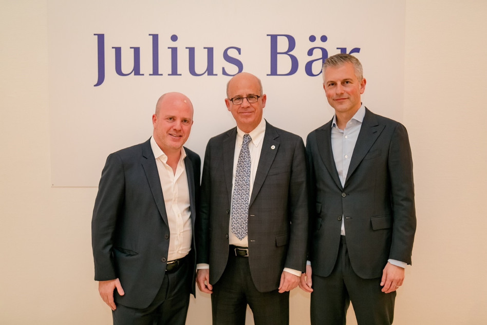 איב רוברט שארו, יוסף קלפטר וסטפן קאמפ (צילום: איציק בירן)