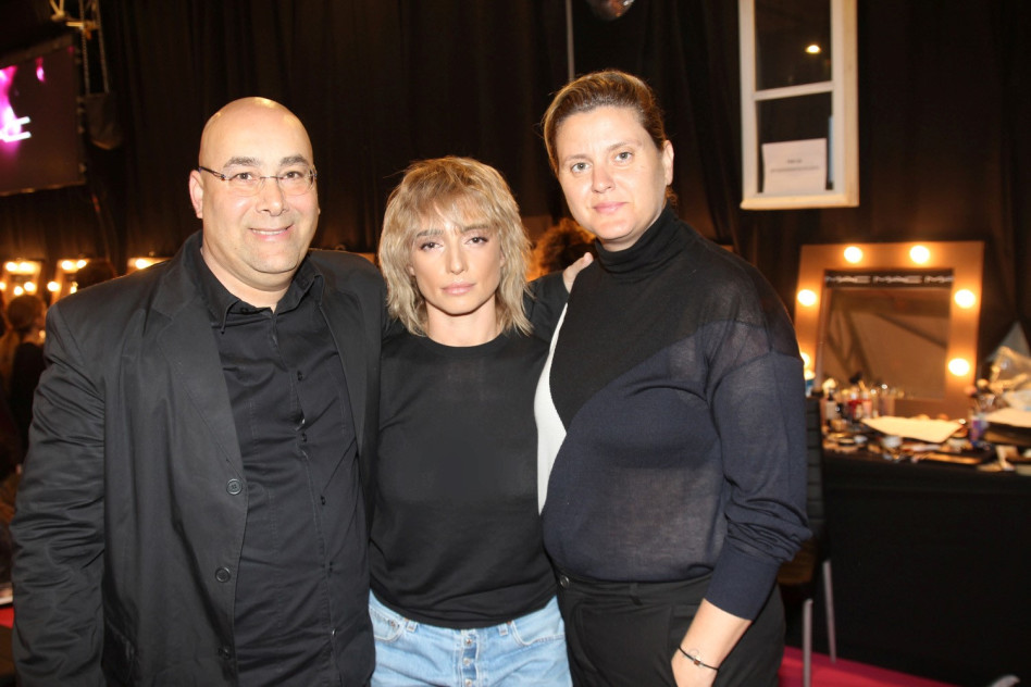 ציפי ורימה רומנו ומשה סיני (צילום: אור גפן)