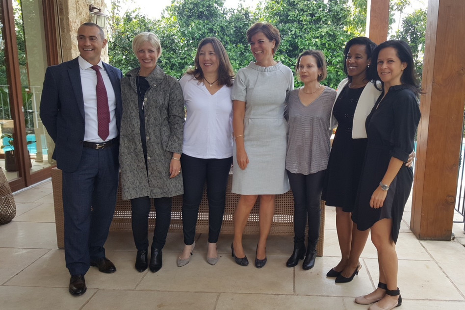 יפעת גוריון, מהרטה ברוך-רון, דליה נאור, שרלוטה סלנטה, איריס מזאל, פז גלינסקי ואודי דהן