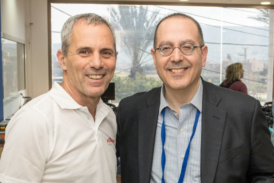 אסף ברימר ודיויד שחיזר (צילום: אלכס הובר)