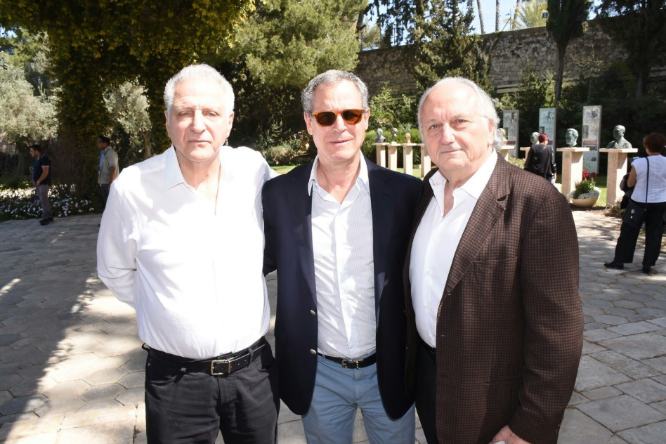 דודי שמחה, לני רקנאטי וליאון רקנאטי (צילום אביב חופי)