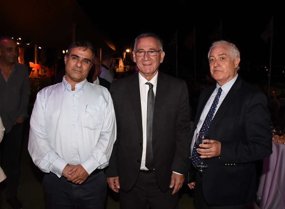 יצחק אלדן, משה פדלון ורן ישי (צילום: אביב חופי)