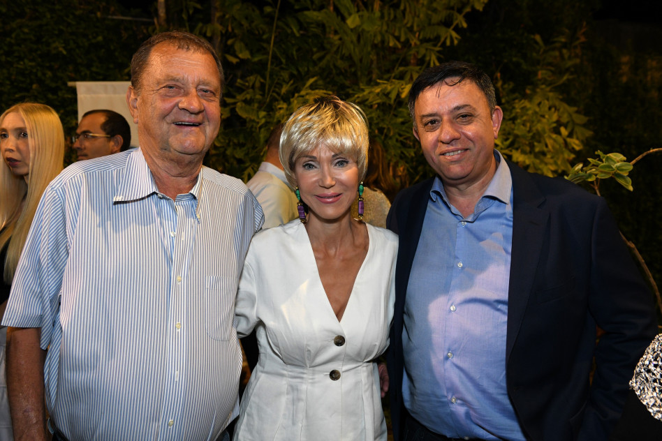 אבי גבאי, עירית אורן גונדרס ואיזי שרצקי (צילום: מוקי שוורץ)