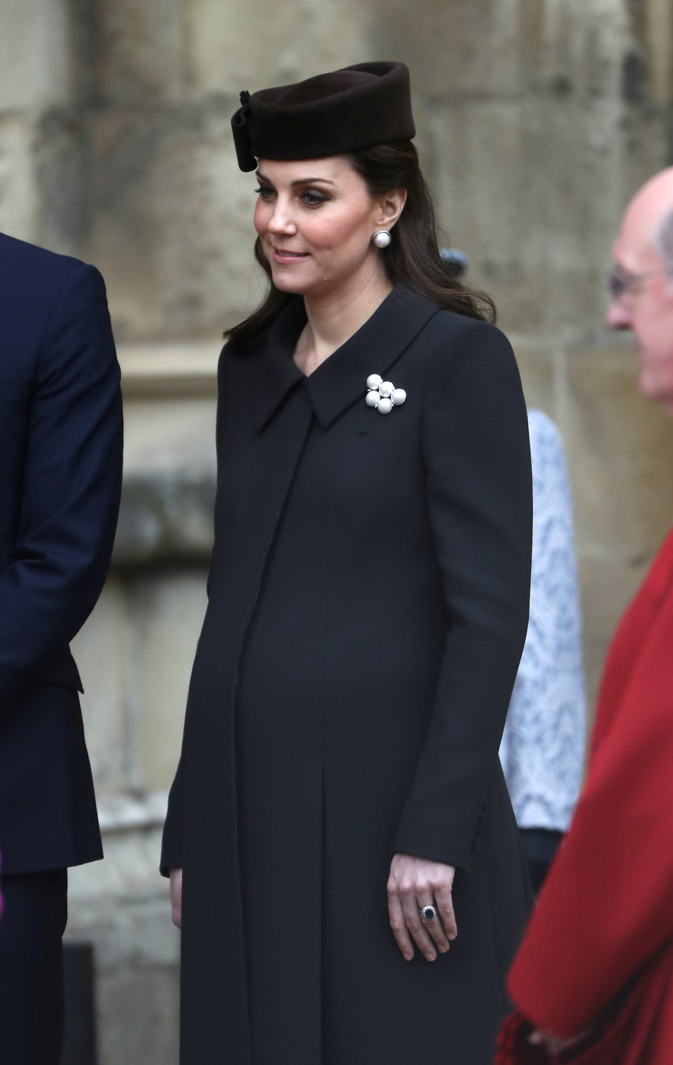 ההופעה הפומבית האחרונה לפני הלידה. קייט מידלטון (צילום: גטי)