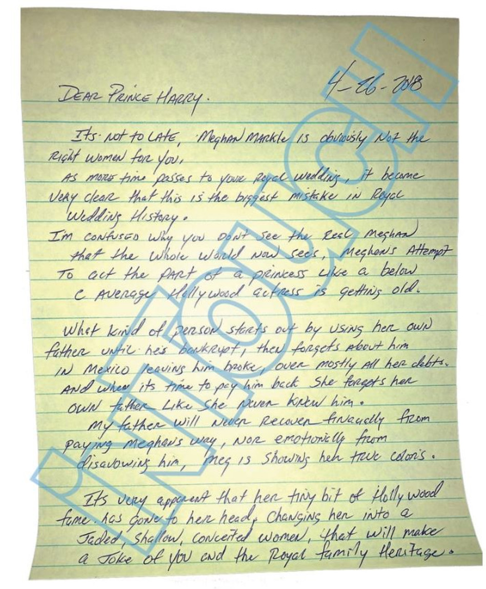 המכתב, מתוך אתר intouch