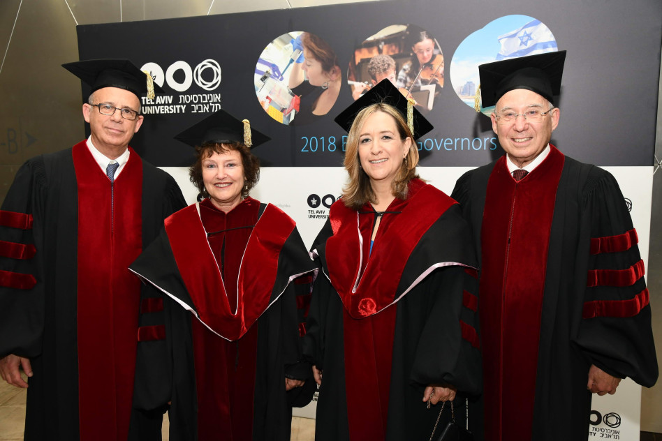 יעקב פרנקל, אילנה דיין, קרנית פלוג, פרופ יוסף קלפטר (צילום: ישראל הדרי)