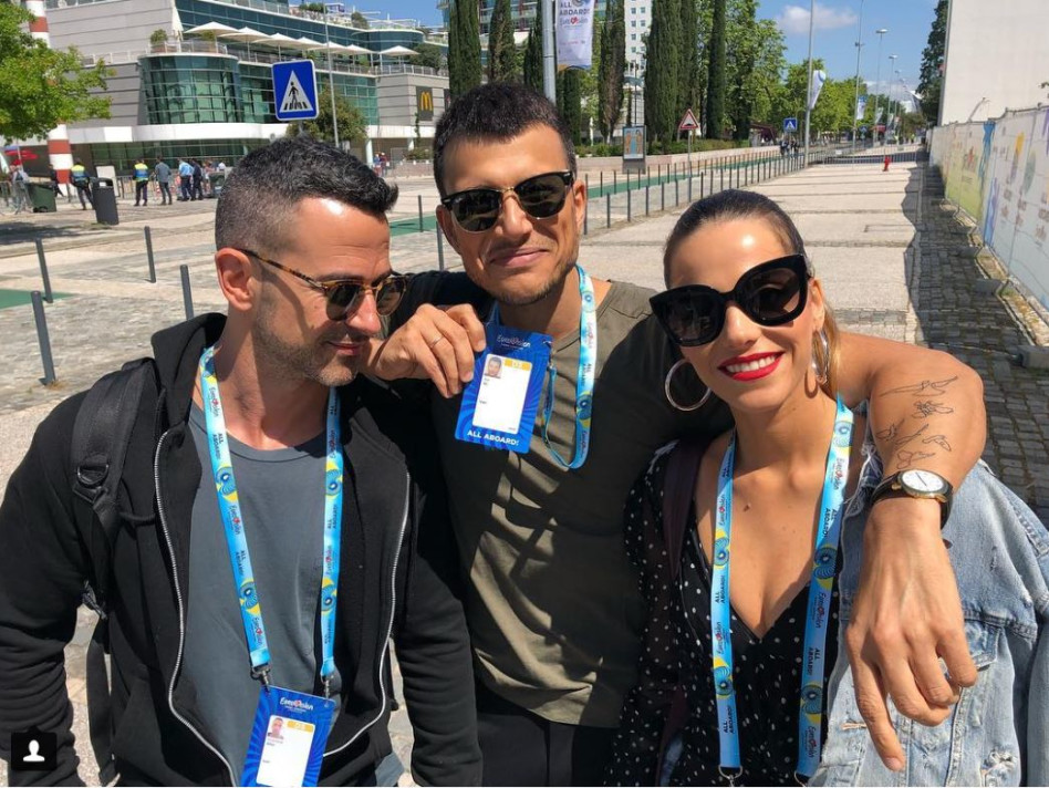 אסי עזר, רותם סלע ואלברט אסקולה עזר (צילום: אינסטגרם)