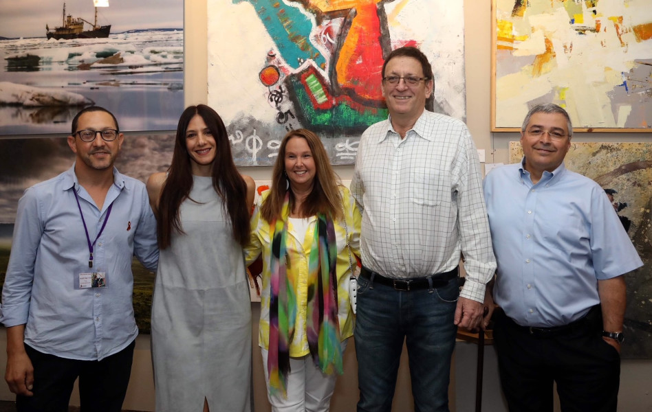 אריק פינטו, עודד ערן, שרי אריסון, אפרת פלד ויובל לבנת (צילום: סיון פרג')