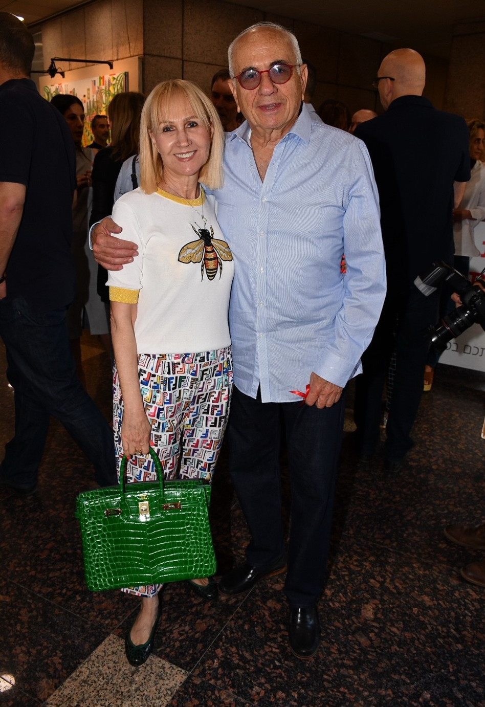 ישראל מקוב ובלה לוסטיג (צילום אביב חופי)