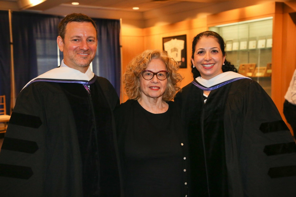 שירה רודרמן, חווה אלברשטיין וג'יי רודרמן (צילום: אוניברסטית ברנדייס)