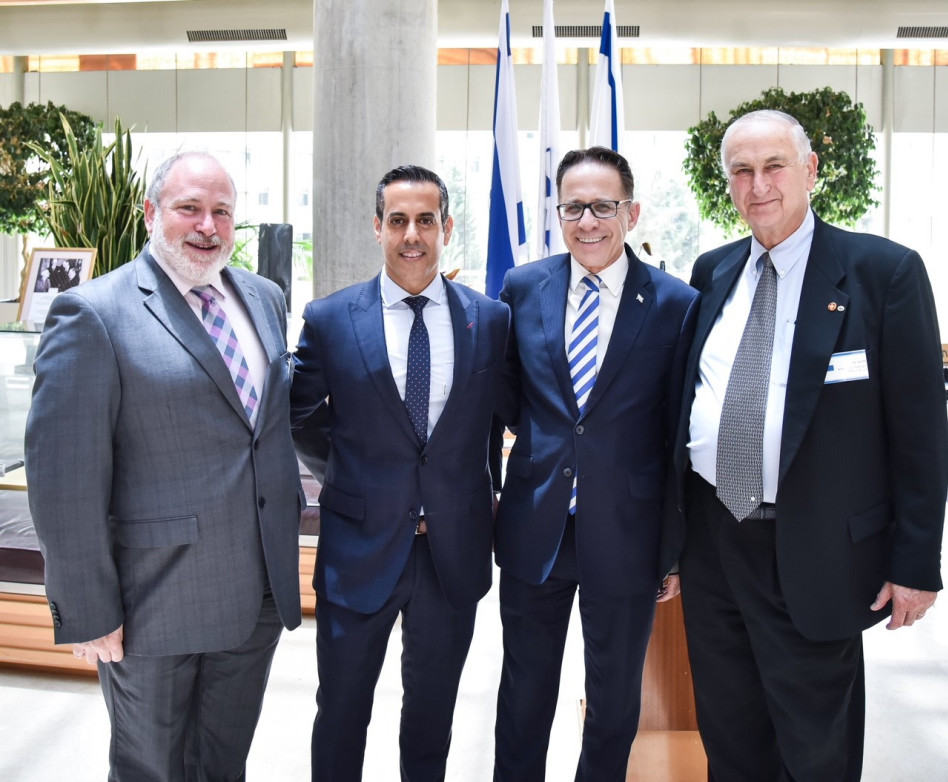 גד פרופר, צחי ברוורמן, עמיחי עורקבי ומירון ראובן  (צילום: אלרם מנדל, משרד החוץ)