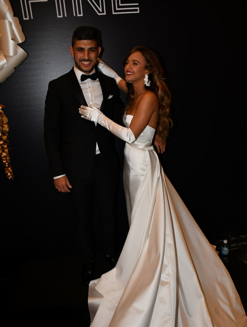 עדן ושוקי אחרי החופה. צילום: יח"צ