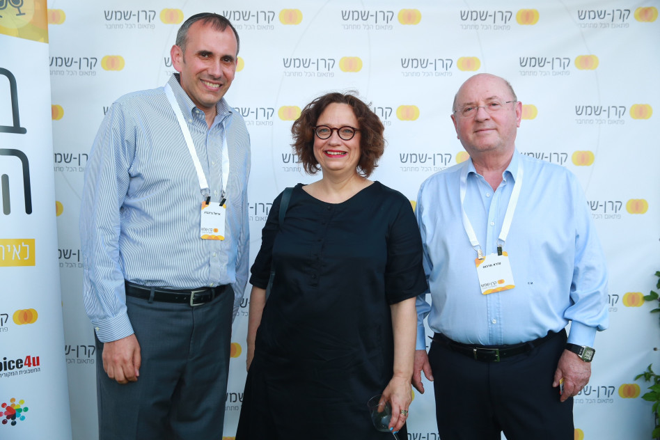 )עזרא מרקוס, מיכל אבן חן ואריאל גרינברג (צילום: יניב שמידט