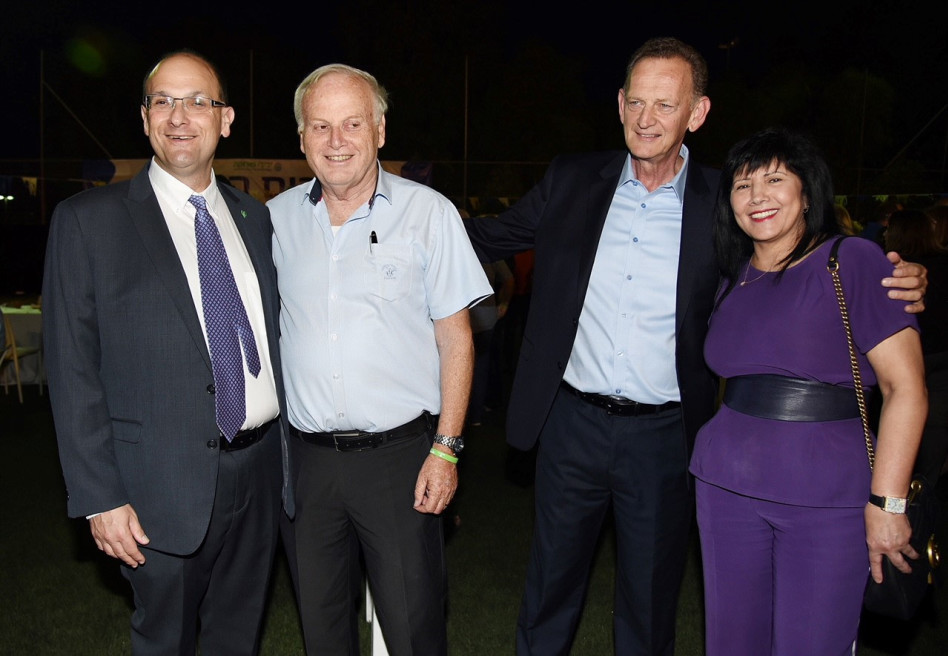 אתי לוצאטו, יוחנן לוקר, אשר גרינבאום ושלומי קודש (צילום: רחל דוד סורוקה)