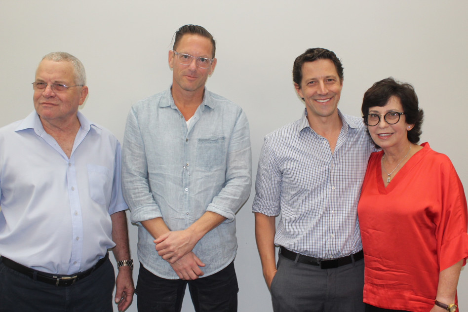 יפה סגל, דדי סגל, דניאל לוין וחיים סגל (צילום: מושיקו שליו)