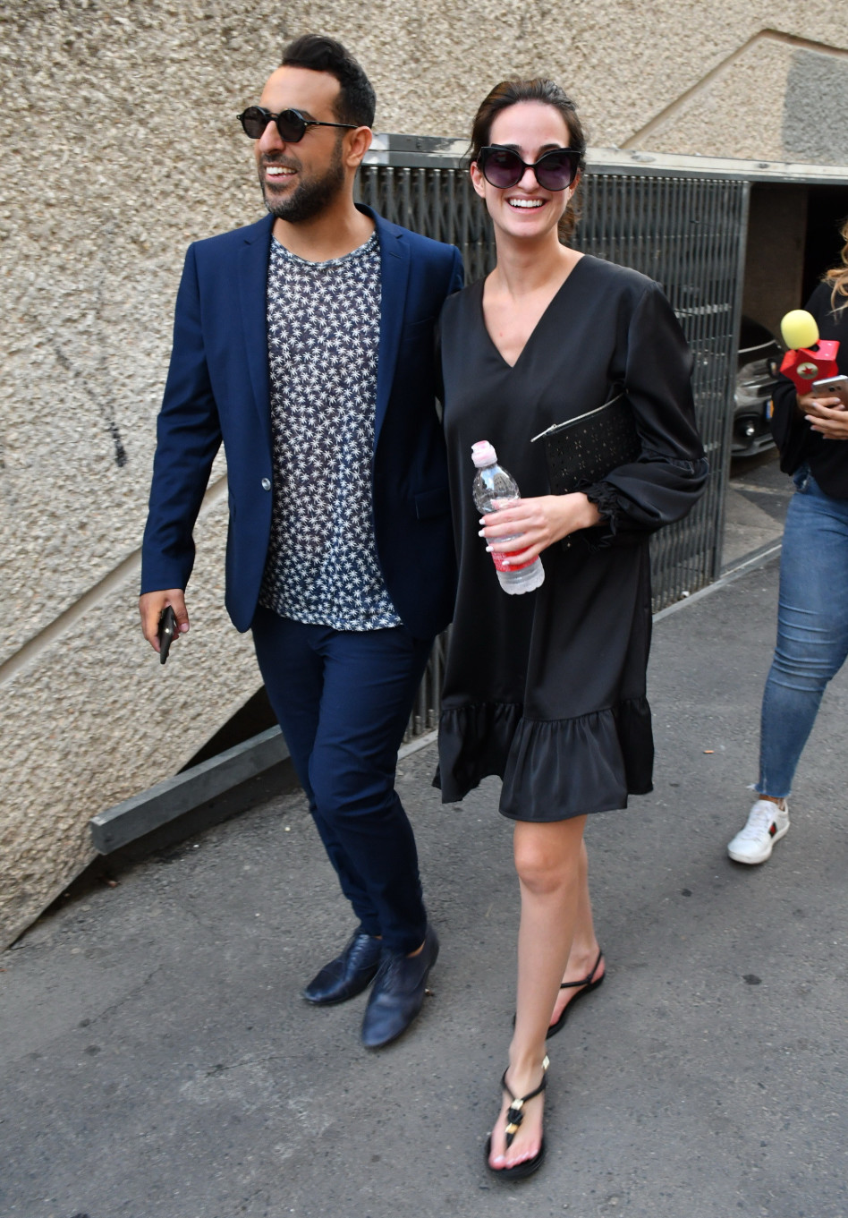 מנצלים כל רגע של שקט. נטלי לוי דודו אהרון (צילום: מתן צור)