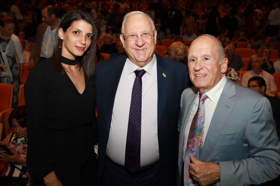 דובי שיף, רובי ריבלין וסמאח שחאדה ( צילום: איציק בירן)