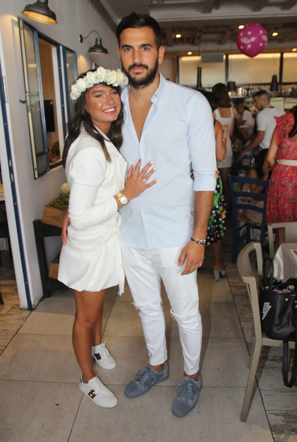 מזל טוב כפול. אדל בספלוב ומאץ' עבד (צילומים: אור גפן)