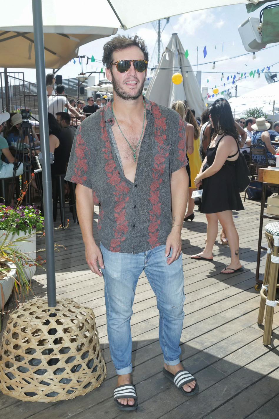 מנצל את הזמן לחגוג. אנחל בונני (צילומים: שוקה כהן)