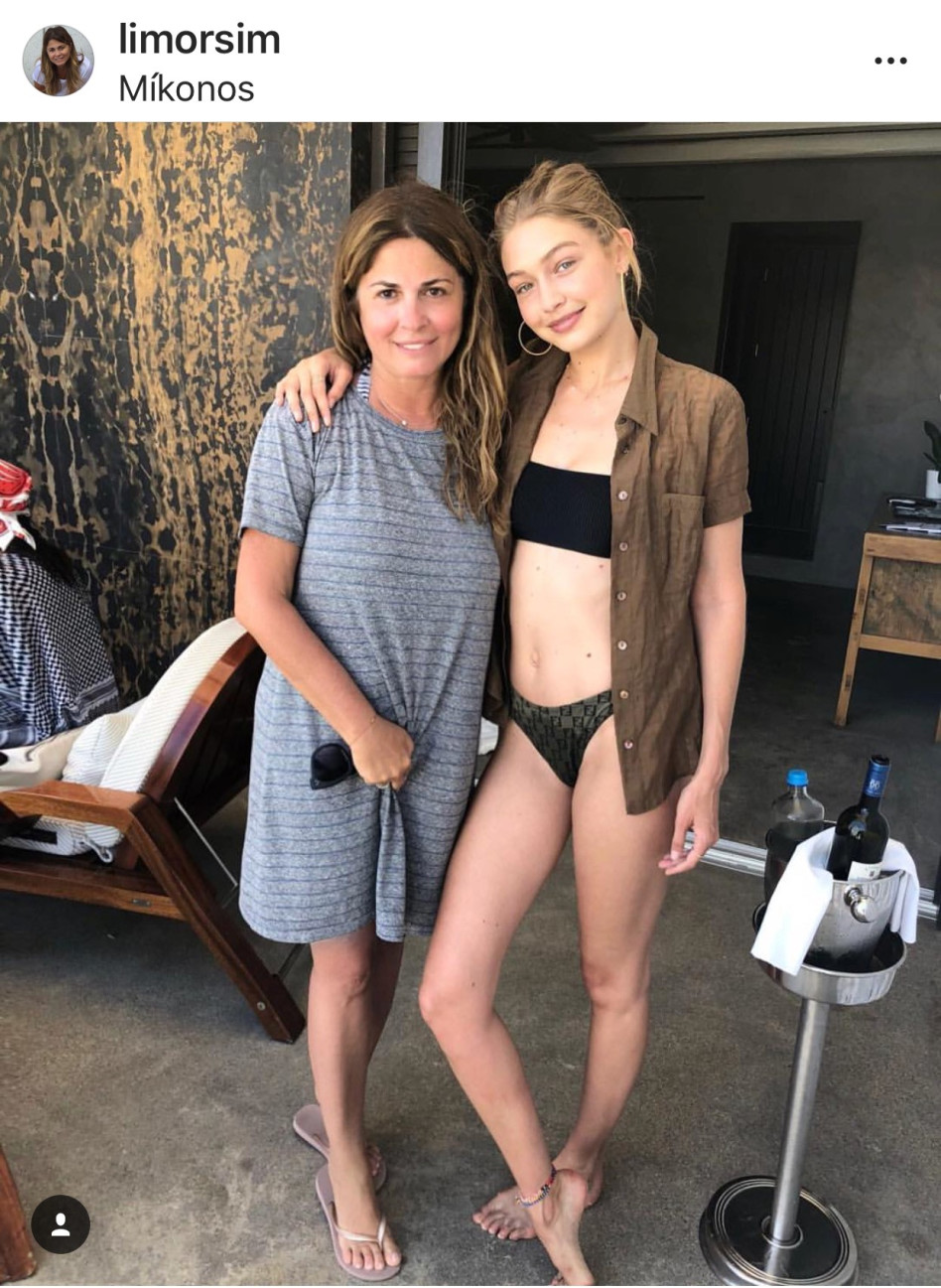 ג'יג'י חדיד ולימור סימנוביץ'  (צילום: אינסטגרם)