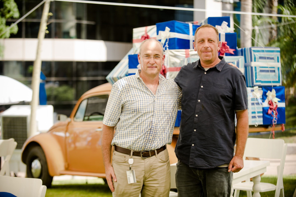 יניב גרטי ואלקנה בן סיני (צילום: מוטי זאבי)