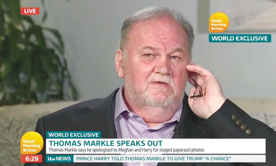 Thomas Merkel in an interview with British television (Photo: Twitter screenshot)