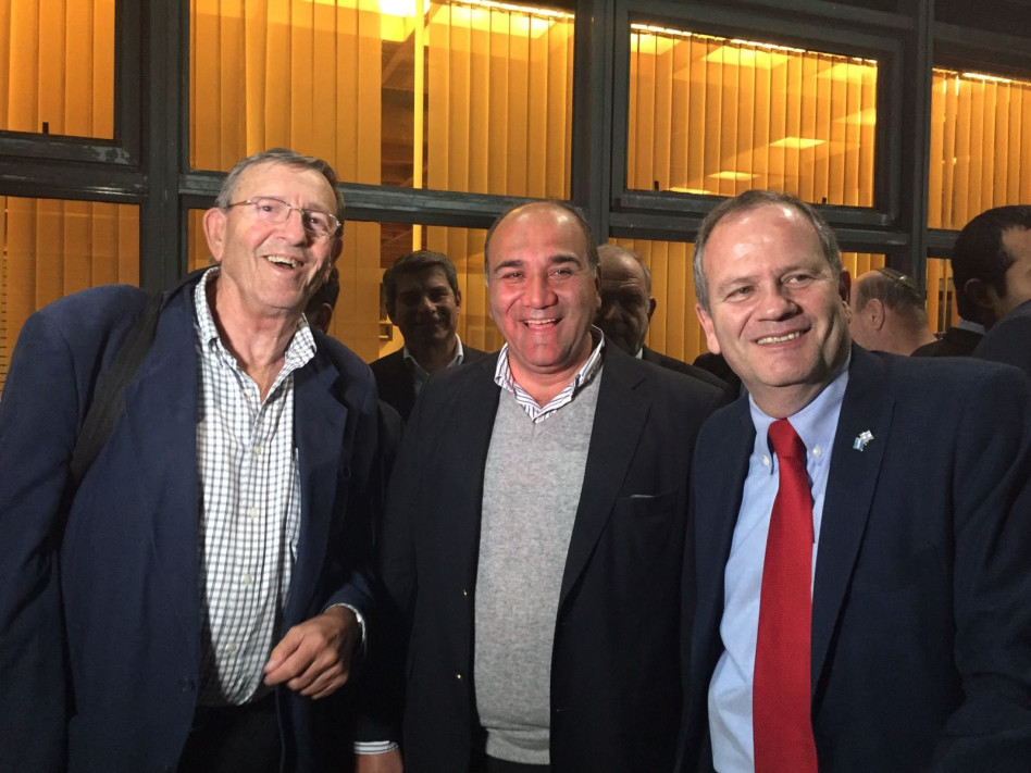 )אילן שטולמן, חואן מנצור ויאיר שטרן (צילום: דסי חיה שטרן