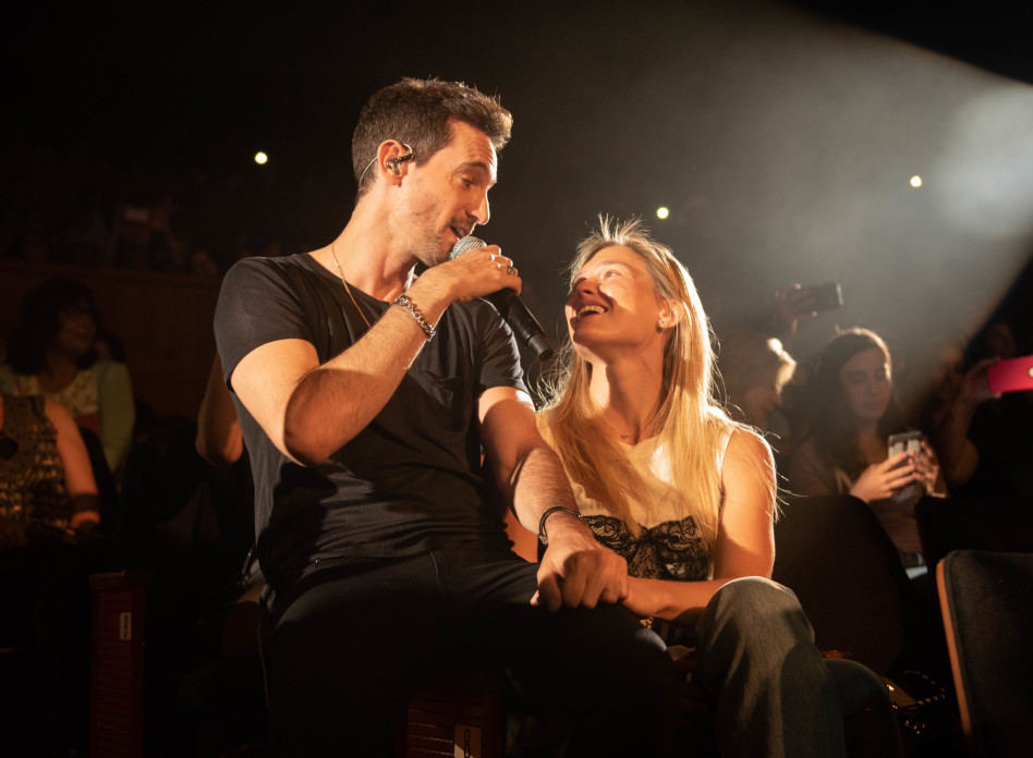 מרגש. בר רפאלי ועברי לידר (צילום:ליאור כתר)