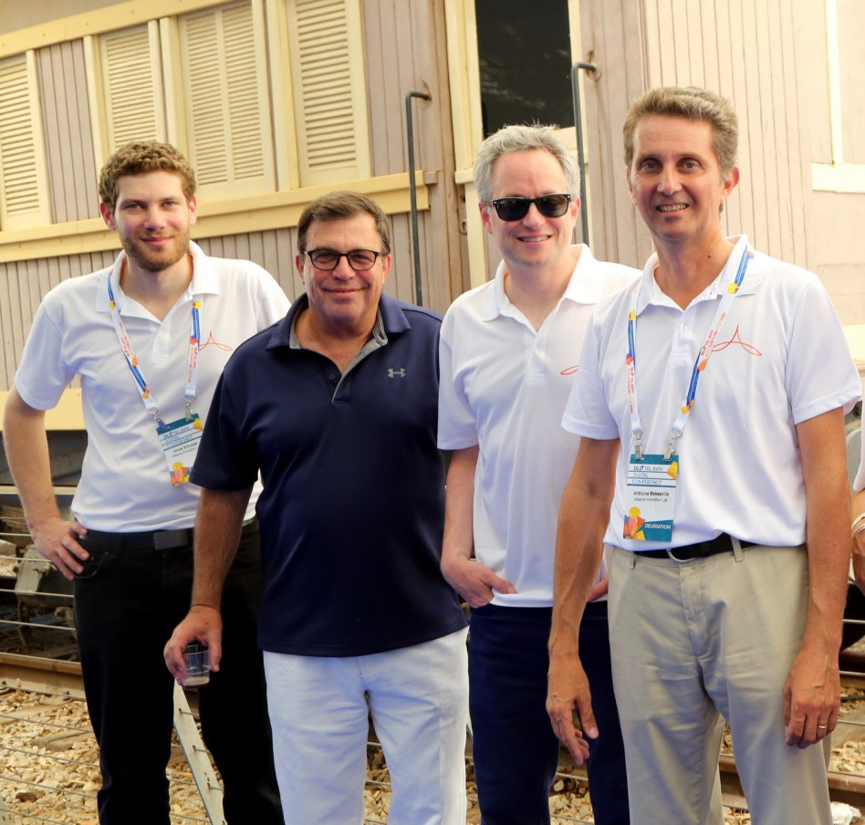 אנטואן באסוויל, ג'ונתן אדאשק, אבי קנת ועמוס שצ'ופק (צילום: סלי פרג')