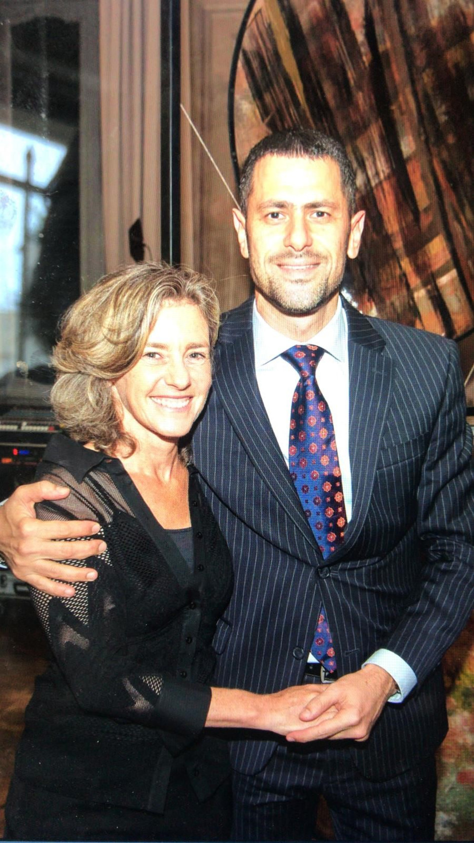 אלדד גולן ובברלי ברקת (צילום: ג'ורג'יו בני)