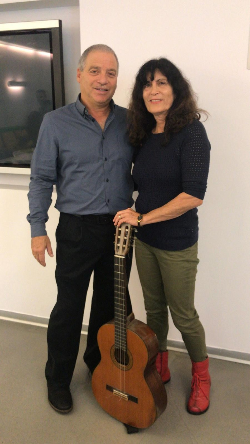 אסתר רוט-שחמורוב ואילן בן דרור (צילום: תמר סואץ)