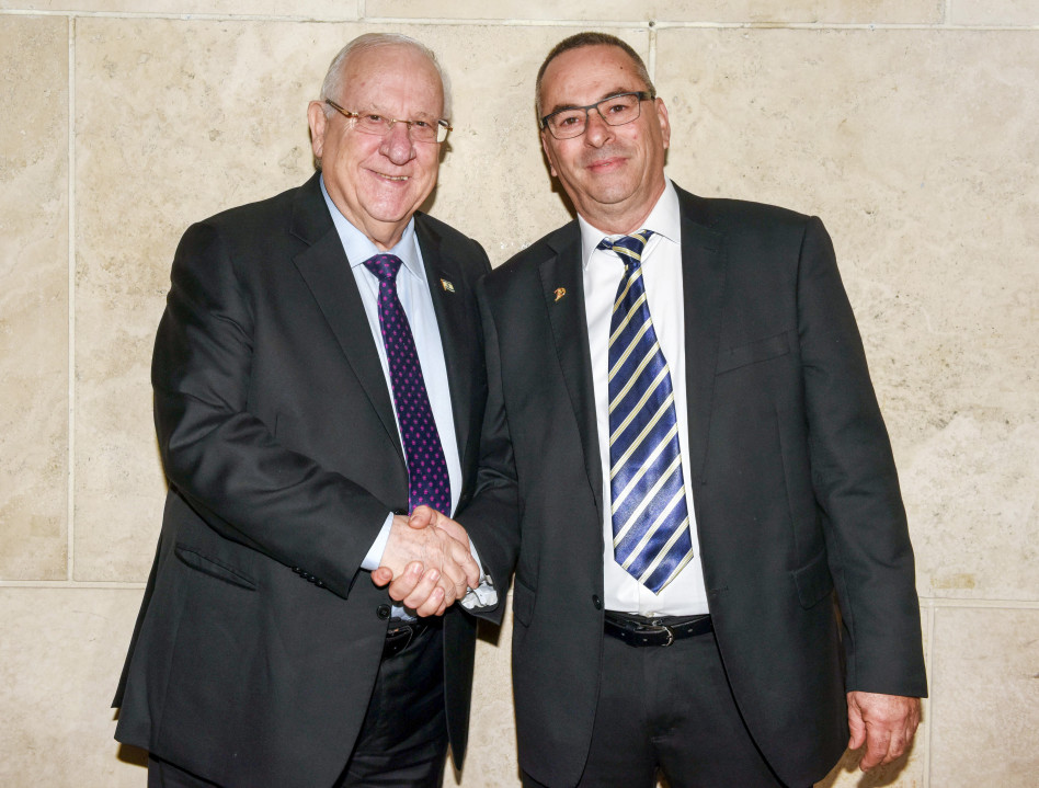 רוני בריק וראובן ריבלין (צילום: כפיר סיון)