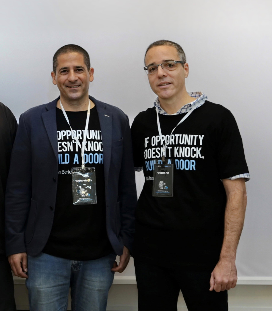 חגי הוכברגר ויוסי מערבי (צילום: אורן שלו)