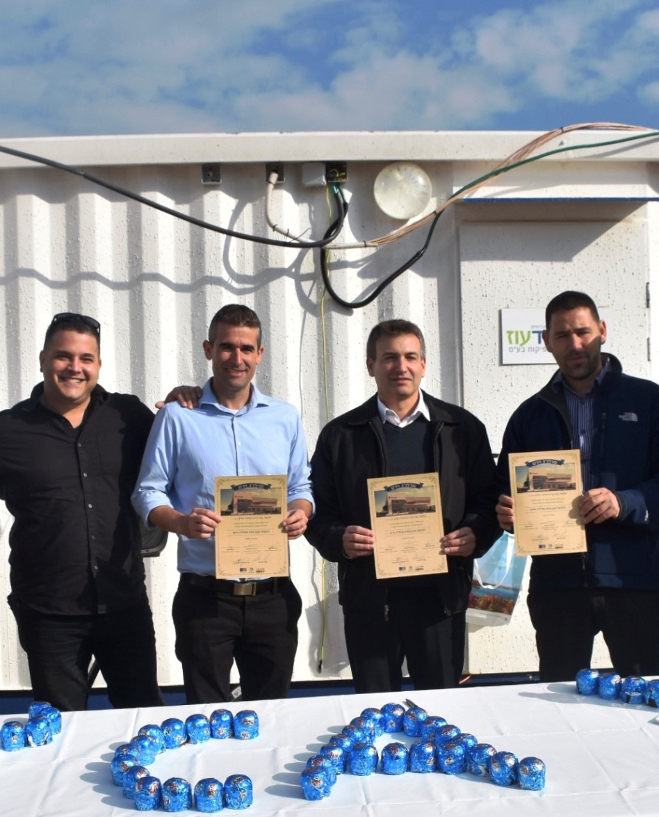 מיכאל כרסנטי, גיא סברסקי, יהונתן קרן ודוד פרוסט (צילום: ליה להב אמיר)