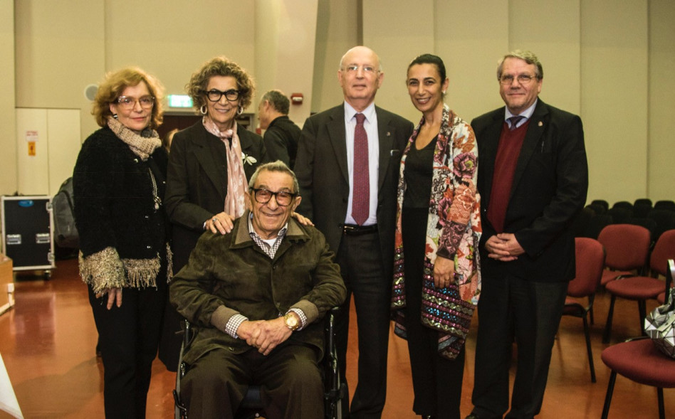 ינעם ליף, שרון נזריאן, יאיר גרין, יונס וסוראיה נזריאן ואמינה האריס (צילום: מתן רייזמן)